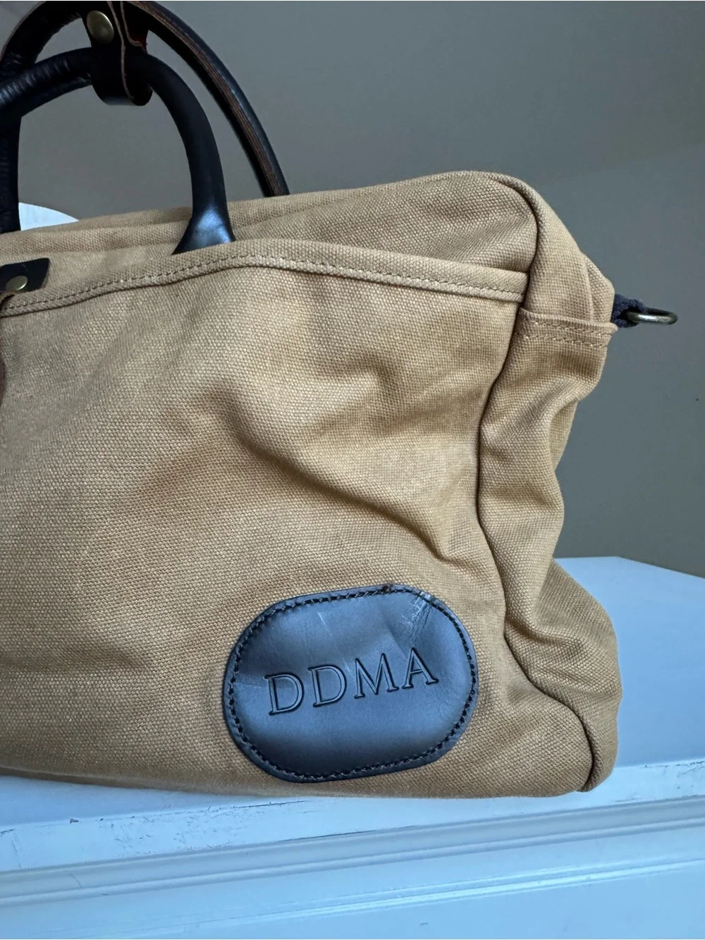 Daneberry DDMA Canvas & Leather Weekender Travel Duffel Bag